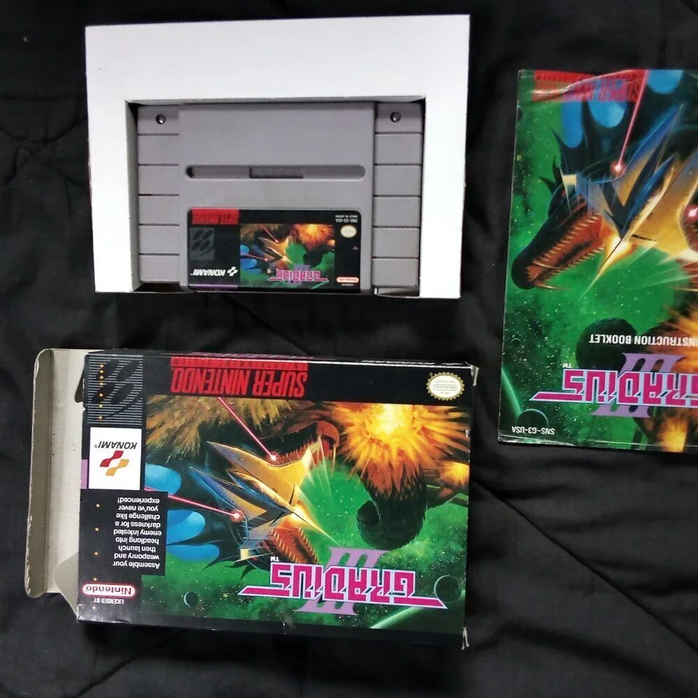 Gradius 3 Super Nintendo Game SNES CIB